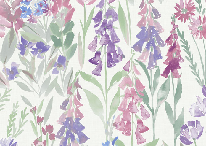 Foxglove Field, Summer Day - Twist&Fit Roller Blind - Image 6